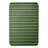 Tapis De Bain Springbok vert et or bonbons rayures (devant Vertical)