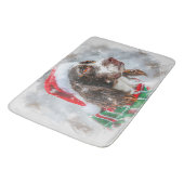 Tapis De Bain Springer Spaniel de Noël Festif (Angle)