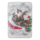 Tapis De Bain Springer Spaniel de Noël Festif (devant Vertical)