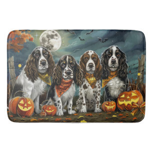 Tapis De Bain Springer Spaniel Halloween Éffrayant