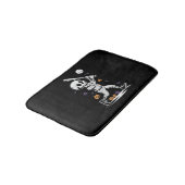 Tapis De Bain Squelette de baseball Halloween frappant (Angle)