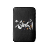 Tapis De Bain Squelette de baseball Halloween frappant (Devant (Vertical))