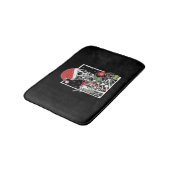 Tapis De Bain Squelette de Noël Smiling Crâne Boire Café S (Angle)