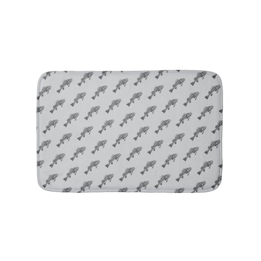 Tapis De Bain Squelette de poisson (Devant)