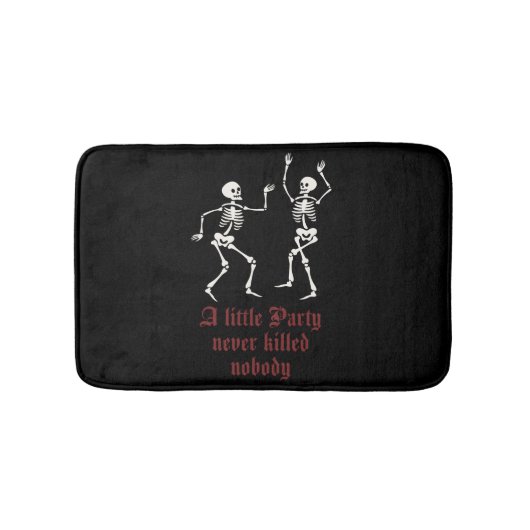 Tapis De Bain Squelettes d'Halloween contemporains (Devant)