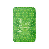 Tapis De Bain St Patrick's Day Green Shamrock Motif Mat de bain (Devant (Vertical))
