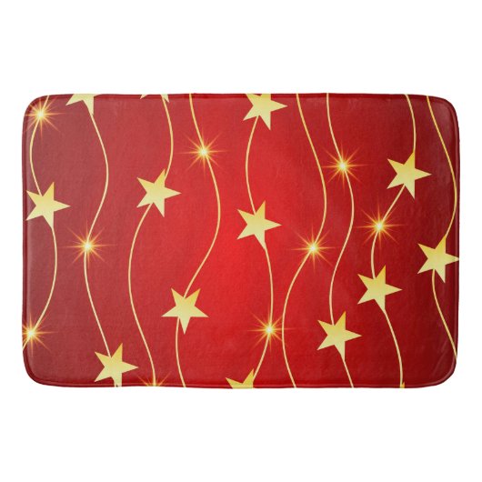 Tapis De Bain Star Adored Ruby Motif rouge (Devant)