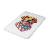 Tapis De Bain Star Spangled Golden Retriever Vintage Tee 4 (Angle)