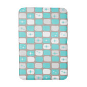 Tapis De Bain Starburst Turquoise Rétro Mat de bain (Devant (Vertical))