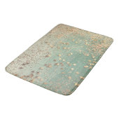 Tapis De Bain Stardust or sur Sea Green  (Angle)