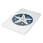 Tapis De Bain Starfish aux étoiles blanches (Angle)