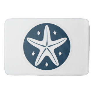Tapis De Bain Starfish aux étoiles blanches