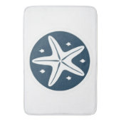 Tapis De Bain Starfish aux étoiles blanches (devant Vertical)