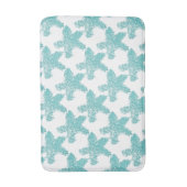 Tapis De Bain Starfish Motif Plage Nautique Plage Bleu Vert (Devant (Vertical))