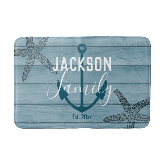 Tapis De Bain Starfish Rustique Poisson à étoiles Custom Family  (Devant)