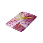 Tapis De Bain Stargazer Lily brillant Magenta Floral (Angle)