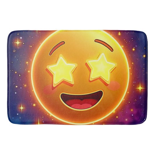 Tapis De Bain Starry Eyed Emoji Joy (Devant)