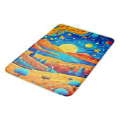 Tapis De Bain Starry Night Surrealism Dessin (Angle)