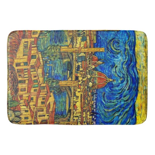 Tapis De Bain Starry Starry Night Florence Italie (Devant)