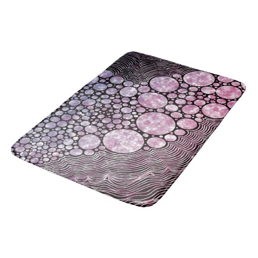 Tapis De Bain Stars orbs et cercles conception abstraite (Angle)