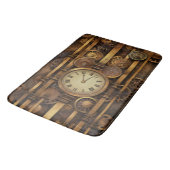 Tapis De Bain Steampunk Horloge Bain Mat (Angle)