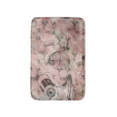 Tapis De Bain Steampunk romantique | Ephémère Vintage antique (Devant (Vertical))