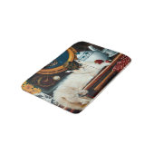 Tapis De Bain Steampunk Thé de chat sous-marin (Angle)