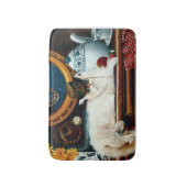 Tapis De Bain Steampunk Thé de chat sous-marin (Devant (Vertical))