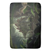 Tapis De Bain Stegosaurus et Deinonychus Dinosaures (devant Vertical)