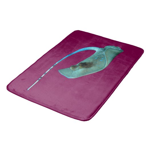 Tapis De Bain Stingray - Conception abstraite - Découpe d'une ph (Angle)