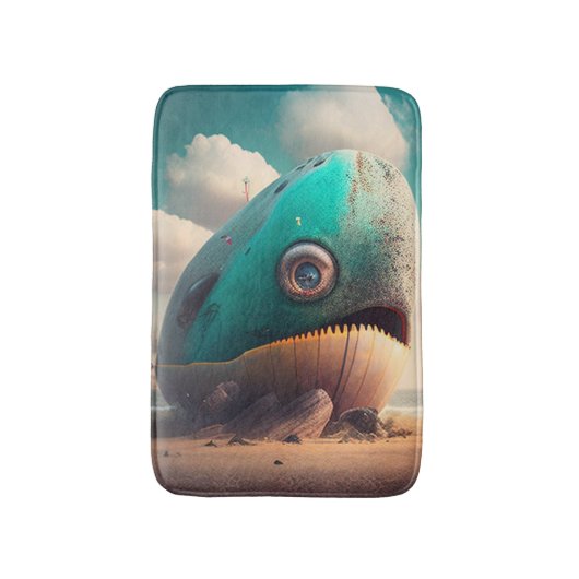 Tapis De Bain Strange Whale (Devant (Vertical))