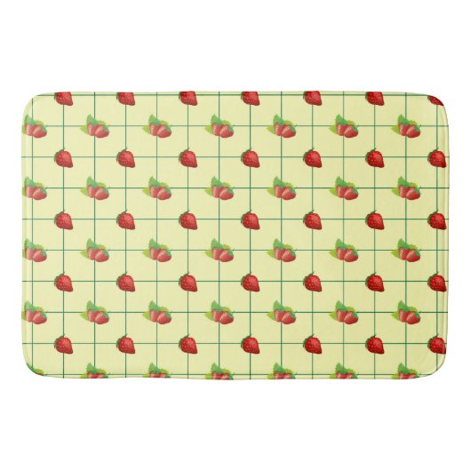 TAPIS DE BAIN STRAWBERRY PLAID (Devant)