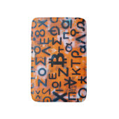 Tapis De Bain Street Art "Bitcoin Graffiti" (Style #5) (Devant (Vertical))