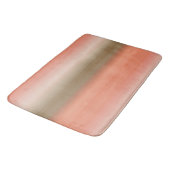 Tapis De Bain stries de pêche et d'oliviers (Angle)
