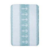 Tapis De Bain Stripes Blue Nautical (Devant (Vertical))