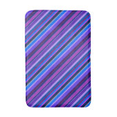 Tapis De Bain stripes en bleu et purple (Devant (Vertical))