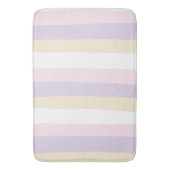 Tapis De Bain Stripes inégales - rose pastel, jaune et violet (devant Vertical)