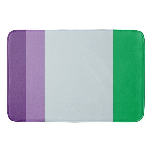 Tapis De Bain Stripes : Palette Cool (Devant)