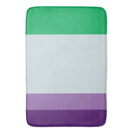 Tapis De Bain Stripes : Palette Cool (devant Vertical)