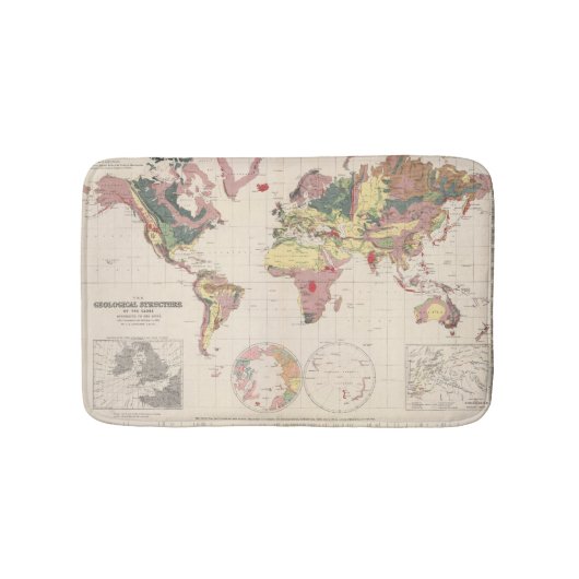 Tapis De Bain Structure géologique de globe (Devant)