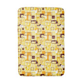 Tapis De Bain Style abstrait jaune et noir moderne (Devant (Vertical))