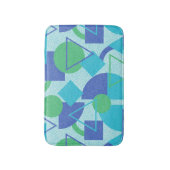 Tapis De Bain Style Bauhaus vert et bleu (Devant (Vertical))