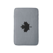 Tapis De Bain Style canadien de feuille d'érable noire (Devant (Vertical))