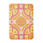 Tapis De Bain Style croisé géométrique orange (Devant (Vertical))