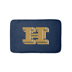 Tapis De Bain Style de monogramme de couleur de fierté scolaire