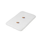 Tapis De Bain Style Décoratif, Vert Bleu Foncé, Bataille (Angle)
