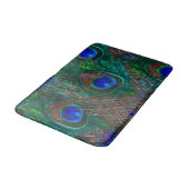 Tapis De Bain Style Etching Peacock de minuit (Angle)
