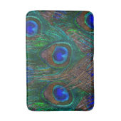 Tapis De Bain Style Etching Peacock de minuit (Devant (Vertical))