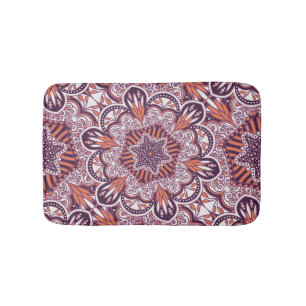 Tapis De Bain Style ethnique, texture décorative vintage.