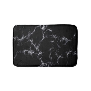 Tapis De Bain Style marbre élégant4 - Noir et blanc